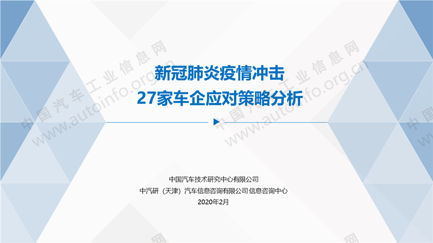 新冠肺炎疫情沖擊 27家車(chē)企應(yīng)對(duì)策略分析